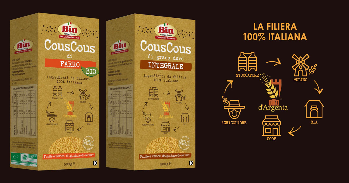 la filiera nel packaging di bia cous cous